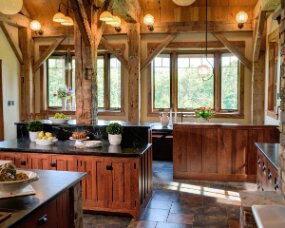 122-11 Wood : Wild Cherry; Finish : Candlelight; Door Style : Craftsman, pegged; Face Frame : Square Inset