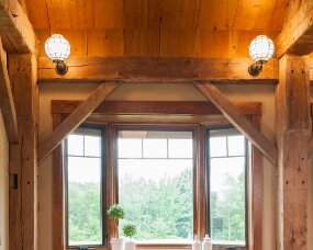 122-13 Wood : Wild Cherry; Finish : Candlelight; Door Style : Craftsman, pegged; Face Frame : Square Inset