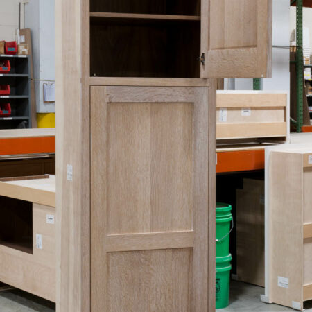 Tall Cabinet With Peg Rack - Top Door Open