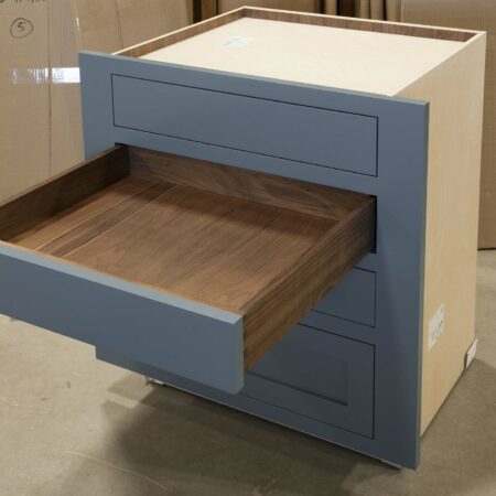 Four Drawer Base with Utensil Divider - Second Drawer Open