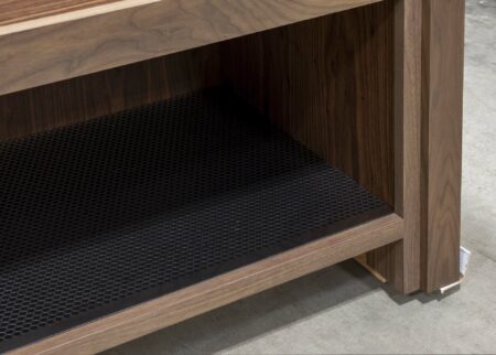 Farm Sink Cabinet with Floor Protector Mat - Detail View