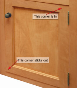 Bottom Corner of Door Sticks Out